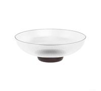 Eawfgtuw Bols à fruits élégants en plastique de 25 cm avec design transparent moderne pour comptoir de cuisine, table basse ou décoration de fête de jardin, variante de couleur blanche incluse