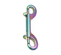 Eawfgtuw Boucle de plongée à double extrémité en acier inoxydable 316 pour ceinture de poids BCD, clip à dégagement rapide avec vis à ressort pour harnais d'animaux domestiques (100 mm) (90 mm)