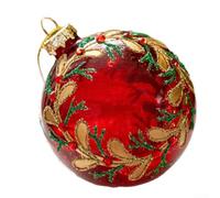 Eawfgtuw Boule de Noël en verre multicolore de 8 cm de diamètre avec cordes dorées pour une suspension sans tracas - Boules de décoration d'arbre vives pour fêtes de fin d'année, mariages (D)