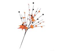 Eawfgtuw Bouquet de citrouilles artificielles de baies d'automne - Simulation d'automne - Branches décoratives avec mousse de baies - Décorations de récolte d'automne - 33 cm