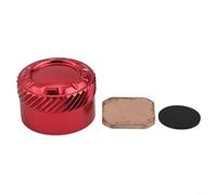 Eawfgtuw Bouton de frein mécanique pour moulinet Daiwa Tatula 100/150/200/300/400, bouton de réglage en alliage d'aluminium avec joint en cuivre et silicone, noir (rouge 19 pour TATULA 100)