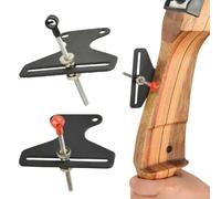 Eawfgtuw Broche de visée en forme de T avec détachement rapide, cible en acier inoxydable pour arc long Takedown et arc de chasse américain, accessoire réglable (noir)