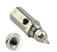 Eawfgtuw Buse de lavage en acier inoxydable pour systèmes de brouillard sec, angle de pulvérisation de 30 à 80 degrés, 75 x 12,5 mm, compatible avec connexion 6,35 mm, haute résistance jusqu'à 200 ℃