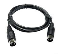 Eawfgtuw Câble DIN 8 broches mâle vers mâle 1,5 m pour rallonge MIDI haute performance audio vidéo transmission de signal pour la sécurité de la communication