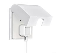 Eawfgtuw Cache-prise étanche de type 86 pour prise murale, boîte de protection électrique en plastique pour cuisine, balcon, salle de bain, 8,8 x 9,2 x 4,2 cm (blanc)