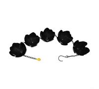 Eawfgtuw Chaîne de pluie pour drainage extérieur Lotus - Décoration de jardin - 0,2 m - 5 pièces en métal pour un drainage efficace du toit - Résistant aux intempéries - Jaune