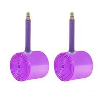 Eawfgtuw Chambre à air ultralégère 46 g 700 C 33-50 C pour chambre à air de vélo, compatible avec les tailles de pneus 35C/38C/40C/42C/45C/47C/50C, design léger pour réduire (2 pièces SV45)