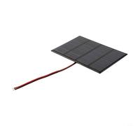Eawfgtuw Chargeur de panneau solaire polycristallin 3 W 12 V, panneau époxy à haute efficacité pour téléphone portable et petite batterie DC, alimentation extérieure portable