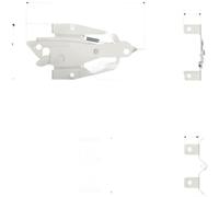 Eawfgtuw Charnière en acier inoxydable pour clôture de jardin - Résistante à la rouille avec finition galvanisée - Convient aux cadres de porte en bois et PVC - Matériel de portail extérieur - Couleur
