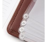 Eawfgtuw Classeur flexible de 60 pages pour partitions de musique A4, portefeuille en cuir synthétique avec clip de page intérieure et bande élastique, fermeture magnétique, comprend 5 (marron)