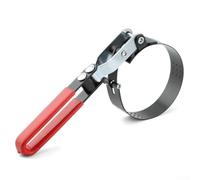 Eawfgtuw Clé à filtre à huile pour filtres de 73 à 85 mm, ajustement réglable avec poignée texturée et poignée ergonomique antidérapante en PVC, acier à haute teneur en carbone