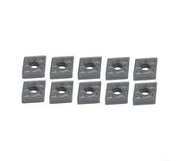 Eawfgtuw CNMG120408-TF Lot de 10 inserts de tournage en carbure pour usinage de tour en acier et fer inoxydable pour les industries de finition et de semi-finition