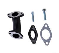 Eawfgtuw Collecteur d'admission de carburateur en métal compatible avec Mikuni VM22 GX200 pour Predator 212cc 196cc Go Kart Mini pour moteur de remplacement de vélo