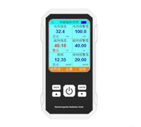 Eawfgtuw Compteur de champ électromagnétique, détecteur de rayonnement RF 3 en 1 avec écran couleur pour la maison et le bureau, testeur de champs électromagnétiques pour haute fréquence, analyse de