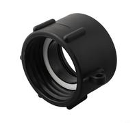 Eawfgtuw Connecteur adaptateur de valve de réservoir d'eau IBC 1000L 60 mm à 5,1 cm pour réservoirs en plastique avec filetage femelle et mâle de 60 mm, pièces de connexion à vis en plastique