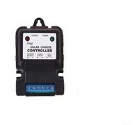 Eawfgtuw Contrôleur de charge solaire 6 V 12 V 10 A avec régulateur de protection de la batterie, charge en 3 étapes, indicateur LED, indice IP30, compatible avec 60 W 6 V/(3 A 6,4 V)