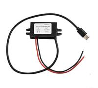 Eawfgtuw Convertisseur CC 12 V 24 V vers 5 V USB C Module d'alimentation 5 A 25 W Régulateur de tension Transformateur IP68 Étanche Convient pour Dash Cam Navigation Téléphone Mobile Tablette