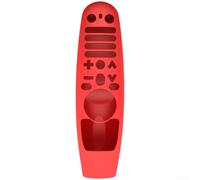 Eawfgtuw Coque de protection en silicone pour télécommande LG TV AN-MR600, AN-MR650, AN-MR18BA, AN-MR19BA - Coque souple contre les chutes et les rayures, légère, colorée (rouge)