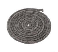 Eawfgtuw Corde à feu pour poêle à bois, kit de corde noire 8 mm x 3 m, 12 mm x 2 m, bande d'étanchéité autocollante pour poêle, cheminée, porte de four (8 mm x 3 m)