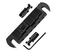 Eawfgtuw Cordier de chevalet de selle réglable pour guitare électrique LP et SG, en alliage de zinc de rechange avec poteaux, 101 x 23 mm, argenté (noir)