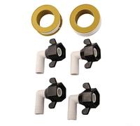 Eawfgtuw Coude cannelé de 2 à 10,2 cm et raccords d'eau pivotants droits pour camping-car avec ruban d'étanchéité pour une conception rotative à 360 degrés,