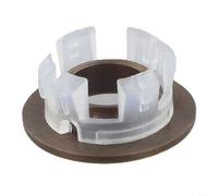 Eawfgtuw Couvercle de trop-plein de rechange en laiton pour lavabo de salle de bain avec ouverture ronde d'inondation, métal décoratif en métal brossé (bronze)