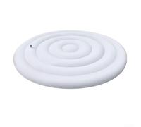 Eawfgtuw Couverture de piscine ronde gonflable, économie d'énergie, accessoires gonflables, couverture de spa coupe-vent, 145 cm de diamètre, housse de protection thermique