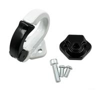 Eawfgtuw Crochet de montage avant en alliage d'aluminium pour scooter et vélo, rangement habituel et accessoire de suspension de bagages en noir/blanc (blanc + noir)