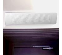 Eawfgtuw Déflecteur d'aération central réglable avec filtre purifiant en coton pour aérations AC de plafond ou latérales, convient pour 58,5 à 95,5 cm, matériau PP blanc anti-direct (M-Basic sans