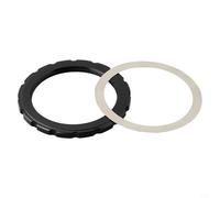 Eawfgtuw Disque de verrouillage central en alliage d'aluminium pour couvercle de frein à pivot pour bouchon à vis, pour kit de joint anti-poussière, noir, 44 mm