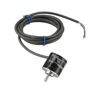 Eawfgtuw E6B2-CWZ6C Encodeur rotatif, 100/200/360/500/600/1000/1024/2000 P/R, arbre de 6 mm, 5-26 V DC, avec câble blindé 8 conducteurs de 2 m (100P/R)