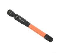 Eawfgtuw Embout de tournevis cruciforme spécial pour électricien, alliage d'acier PH1 PH2 avec pointe magnétique, phosphatation noire, antirouille, 65-150 mm (65 mm FPH3)