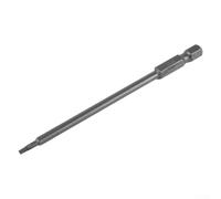 Eawfgtuw Embout de tournevis Torx magnétique de 100 mm, tige hexagonale de 6,35 mm, en alliage d'acier de sécurité, tête en étoile inviolable pour perceuse électrique et tournevis à main (T6)