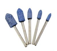 Eawfgtuw Embouts de meulage en céramique, accessoires pour outils rotatifs, accessoires de meuleuse à matrice, ensemble d'outils abrasifs montés, mini meules