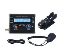 Eawfgtuw Émetteur-récepteur UsDX QRP HF 5 W - Microphone et haut-parleur intégrés pour bandes de 15 m, 20 m, 40 m et boîtier en métal pour utilisation à ondes courtes à 3 bandes