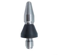 Eawfgtuw Ensemble de buses de nettoyage de canalisations 5000 psi haute pression en acier inoxydable, y compris le pulvérisateur avant à trois raccords, l'arrière 96,5 cm, 4 tuyaux de dragage prévu