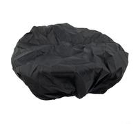 Eawfgtuw Ensemble de doublure imperméable pour panier de vélo et housse de pluie pour panier avant ou arrière, 45 x 35 x 25 cm, tissu Oxford noir avec ajustement élastique