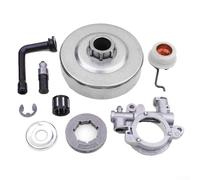 Eawfgtuw Ensemble de tambour d'embrayage pour tronçonneuse avec pas 3/8 7 dents de roue de pignon de jante à huile compatible avec MS290 MS390 029 039 MS310 Pièces de rechange d'embrayage