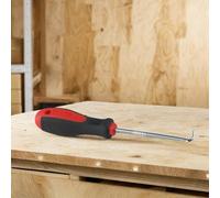 Eawfgtuw Ensemble d'outils de démontage de voiture avec 4 crochets - Tige en alliage d'acier au chrome vanadium de 150 mm, poignée rigide pour joint torique, joint d'huile, fusible, retrait de