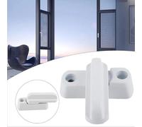 Eawfgtuw Entrebâilleur de sécurité en aluminium pour fenêtres et portes UPVC, bloqueur de châssis pour une meilleure sécurité de la maison avec vis, finition blanche