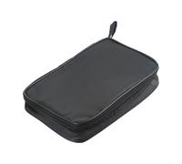 Eawfgtuw Étui de transport pour multimètre numérique en toile noire étanche et résistant aux chocs avec rembourrage doux et poches intérieures optionnelles compatibles avec divers multimètres (XL)