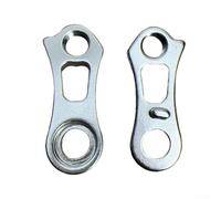 Eawfgtuw Extension de cintre de dérailleur en alliage d'aluminium pour Sunrace 40T 42T 46T, pour vélo de montagne, vélo de route, extension arrière argentée 53 x 36 mm