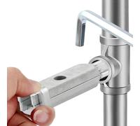 Eawfgtuw Extracteur de fil de valve d'angle pour tuyaux cassés de 20 mm et 25 mm, outil de robinet à filetage inversé pour enlever les vis à tête cassée et les tiges de robinet, tuyau d'eau en métal