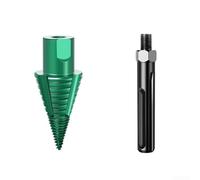 Eawfgtuw Fendeuse de bois de chauffage - pour SDS Max Shank Quick Change Tige amovible en acier carbone pour bois sec et fendage de bûches (avec adaptateur)