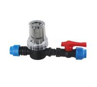 Eawfgtuw Filtre à eau pour irrigation goutte à goutte de 20/25/32 mm avec tube en plastique connecteur rapide pour utilisation en extérieur de jardin, maille en acier inoxydable 80, pour un nettoyage