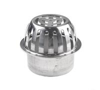 Eawfgtuw Filtre anti-obstruction en acier inoxydable pour gouttière, gouttière, égout, 50 à 200 mm de diamètre, protection contre les feuilles et les débris, protection de tuyau d'extérieur pour