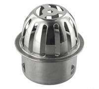 Eawfgtuw Filtre anti-obstruction en acier inoxydable pour gouttière, gouttière, égout, 50 à 200 mm de diamètre, protection contre les feuilles et les débris, protection de tuyau d'extérieur pour