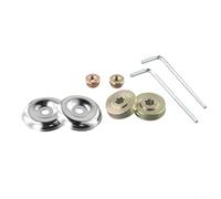 Eawfgtuw Fixation comprenant un jeu de boîte de vitesses conçu pour un écrou droit - 8 pièces - Adaptateur de lame de débroussailleuse - Arbre et plaque de cavalier et clé - Rondelle de butée en métal