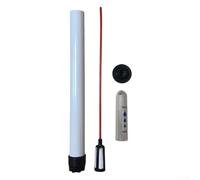 Eawfgtuw Fleur conçue pour les pots de jauge, niveau d'eau et de tartre, convient comme plante d'entretien pour une installation durable, flotteur précis, rappel extérieur bas en plastique transparent