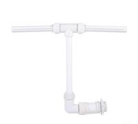 Eawfgtuw Fontaine de piscine à double tête de pulvérisation - Système d'arrosage réglable à 360 degrés - Buse de brume pour piscine hors sol enterrée